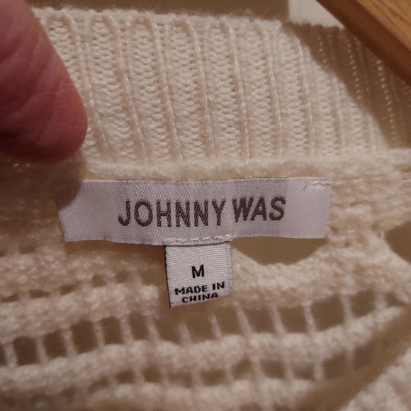 Johnny Was Cream Knit Sweater - Picture 3 of 7
